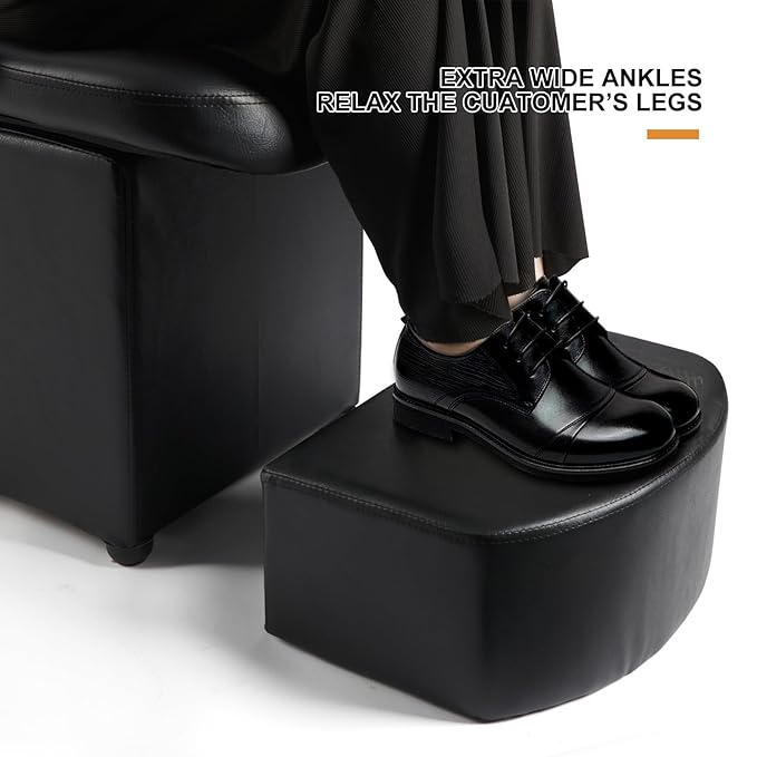 Artist hand Shampoo Bowls Shampoo Barber Backwash Chair Ceramic Shampoo Bowl Sink Chair, with Foot Pedal for Spa Beauty Salon Equipment