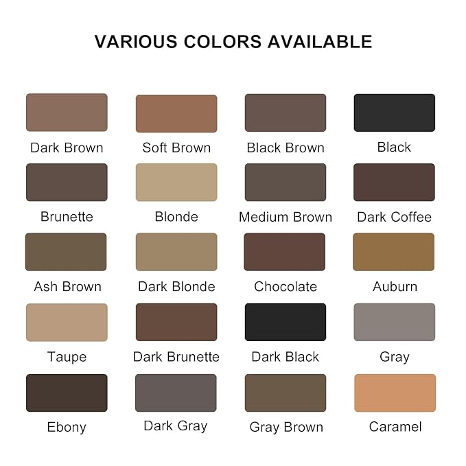 LAVONE Eyebrow Stamp Stencil Kit, Brow Stamp Trio Kit with Waterproof Eyebrow Pencil, Pomade, 20 Eyebrow Stencils, Dual-ended Eyebrow Brush and Sponge Applicator - Brunette