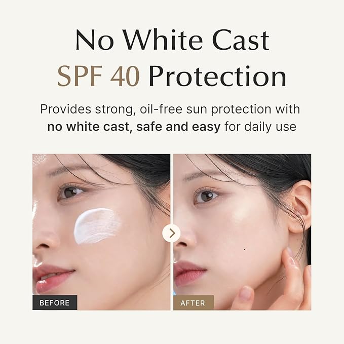 SU:M Micro-Active Daily Moisture Sunscreen (1.69fl oz) - Korean Skincare SPF 40 for UV Protection, Hydration, Soothing Sensitive Skin, No White Cast. With Biopeptide190 & Niacinamide.