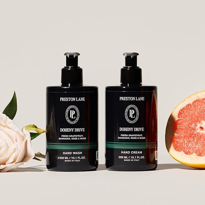 Preston Lane Hand Set, Scented Hand Wash & Cream Duo, Gently Cleanses, Hydrating & Nourishing