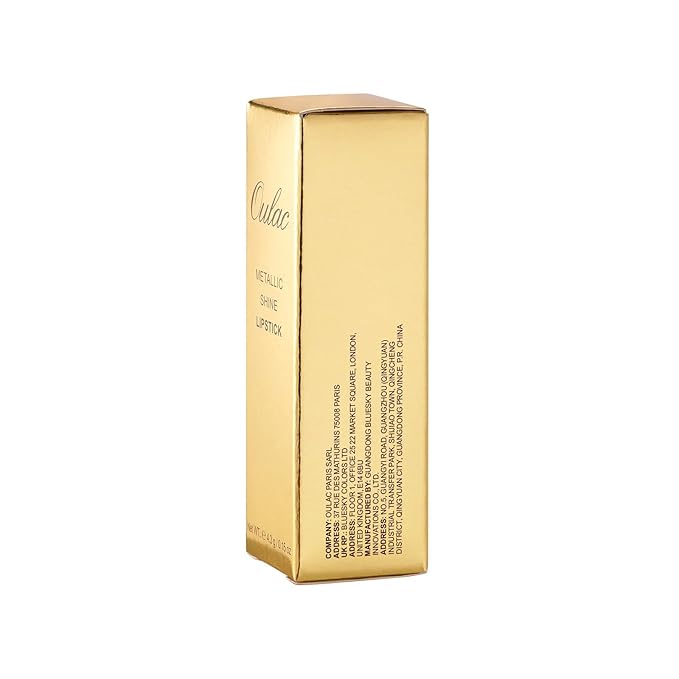 Oulac Metallic Orange & Coral Pink Lipstick Set - 2PCS Vegan Lightweight Hydrating Formula with High Impact Lip Color for Full Coverage Lip Makeup, Christmas Gifts for Women, 05+25