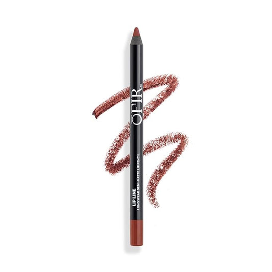 OFIR Longwear Demi-Matte Lip Pencil | Smudge-Proof, Easy Glide, Hydrating, Long-Lasting Color | All That - Deep Brown Lip Liner Pencil | 0.042 OZ