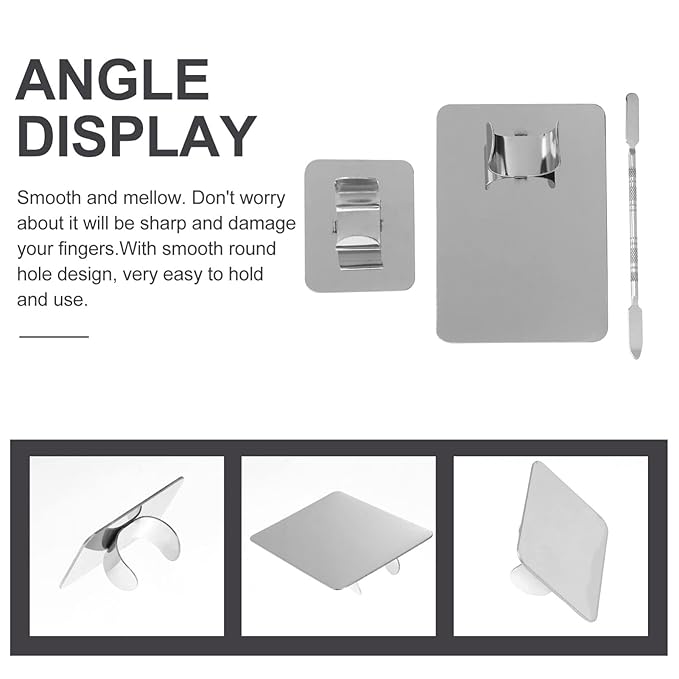 Stainless Steel Cosmetic Mixing Makeup Palette with Makeup