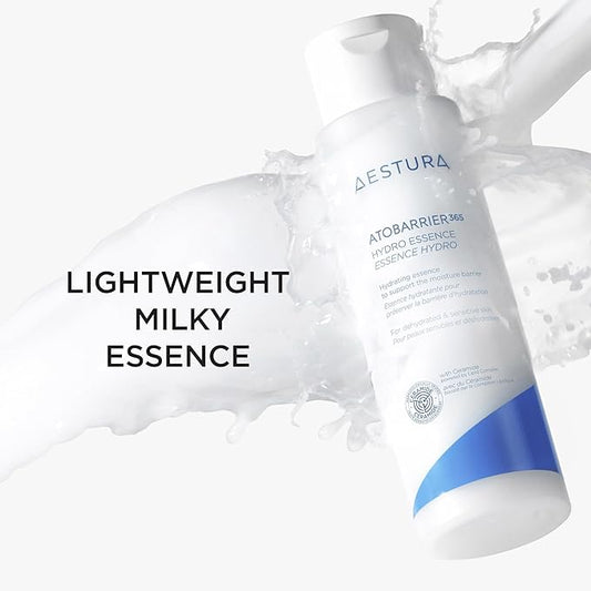 AESTURA ATOBARRIER365 Hydro Essence with Hydrating Amino Acids for Face | Lightweight Formula, Deep Hydration, Suitable for Dry & Sensitive Skin, Non-Comedogenic, 100ML / 3.38 fl. oz.