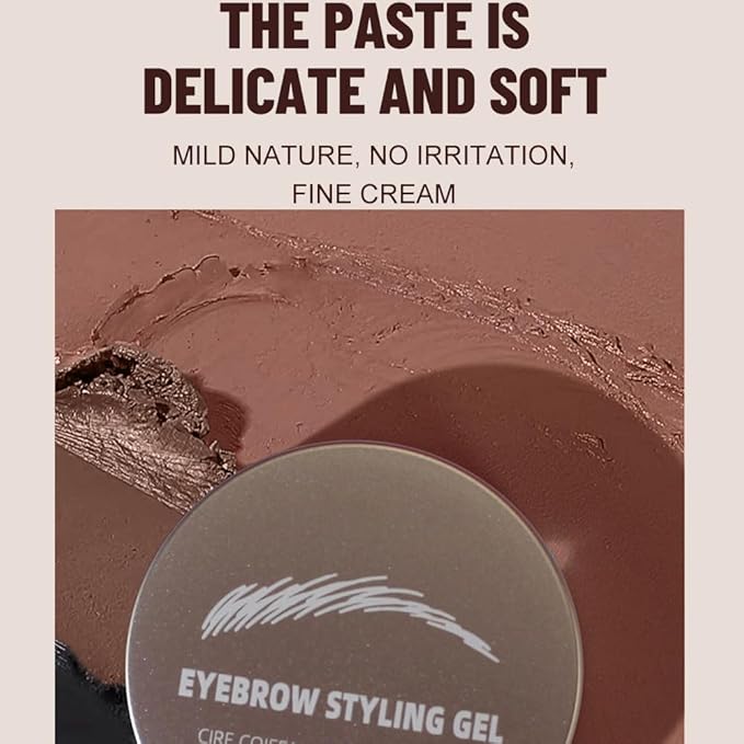 Brow Kit, Eyebrow Pomade,Eye Brow Contour Palette with Double-ended Eyebrow Brush, Full Defined Natural Brows, Long-Lasting Waterproof,03