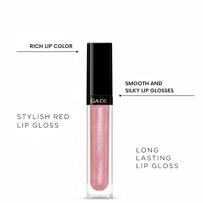 GA-DE Crystal Lights Lip Gloss, 503 - Enriched with Light-Reflecting Crystal Pearls - Smooth, Silky, Rich Color - Moisturizes and Adds Shine - 0.2 oz