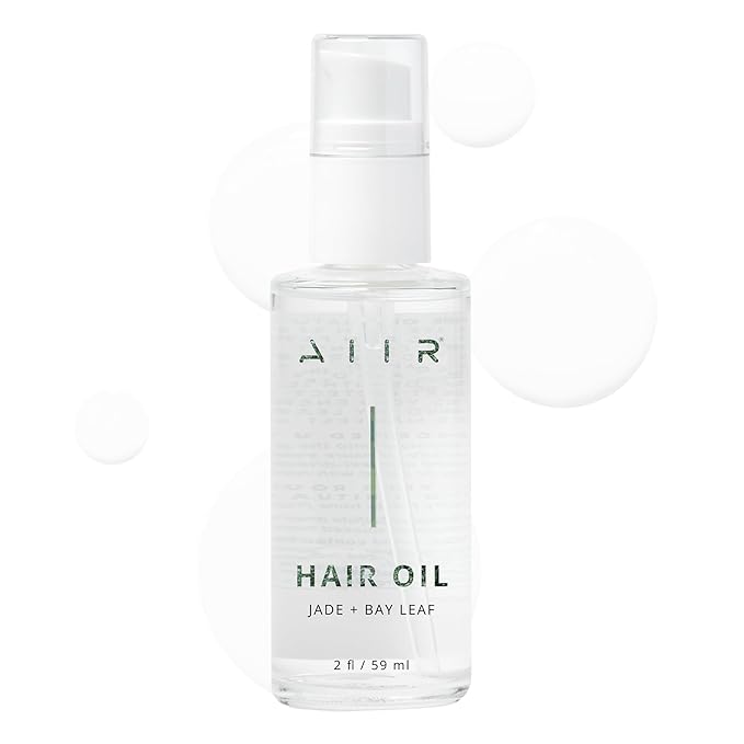 AIIR Jade Hair Oil - Treatment for Dry, Damaged or Curly, Frizzy Hair - Brilliant Shine and Moisture Lock, Hair Products for Women - 2 fl oz