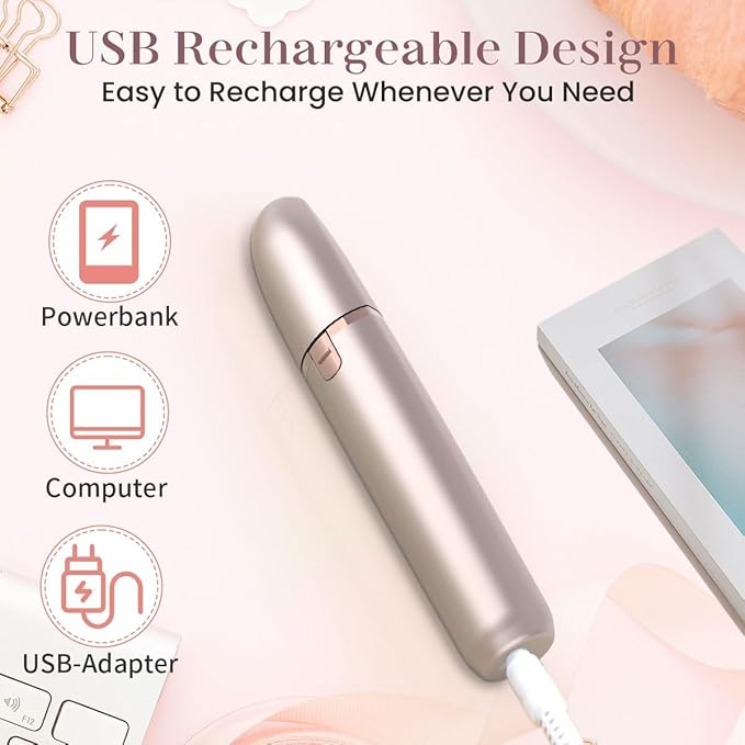 Eyebrow Trimmer for Women Rechargeable: Women Eyebrow Hair Remover with LED Light,Safe Painless Eyebrow Epilator Pen,Lady Eyebrow Shaper Electric Eyebrow Shaver Razor