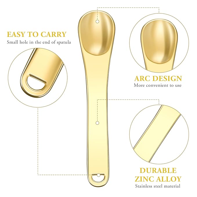 Sibba Facial Massage Spatula Sticks Mini Skincare Tiny Spoons Face Eye Cream Lotion Makeup Applicator Tools Brush Set Skin Care Beauty Cosmetic Tool (3 PCS Multi-colored)