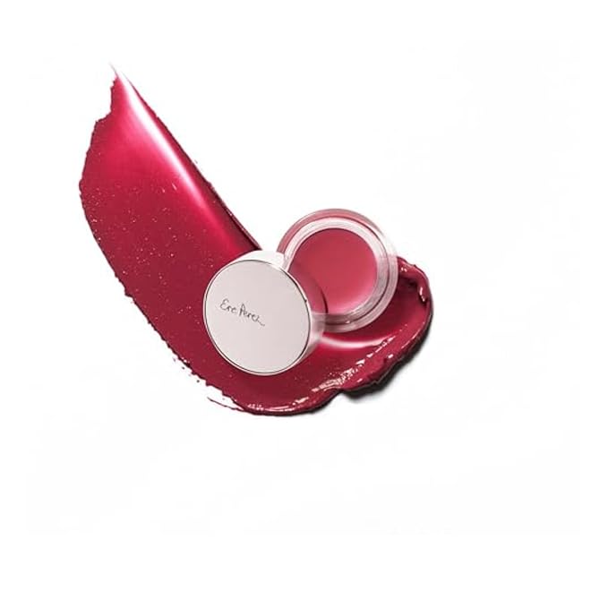 Ere Perez - Natural Carrot Color Pot | For Lips + Cheeks | Buildable, Blendable, Creamy, Vibrant, Satin Finish | Cacao Butter, Avocado + Castor Seed Oil | Vegan, Cruelty-Free, Clean Beauty (Holy)