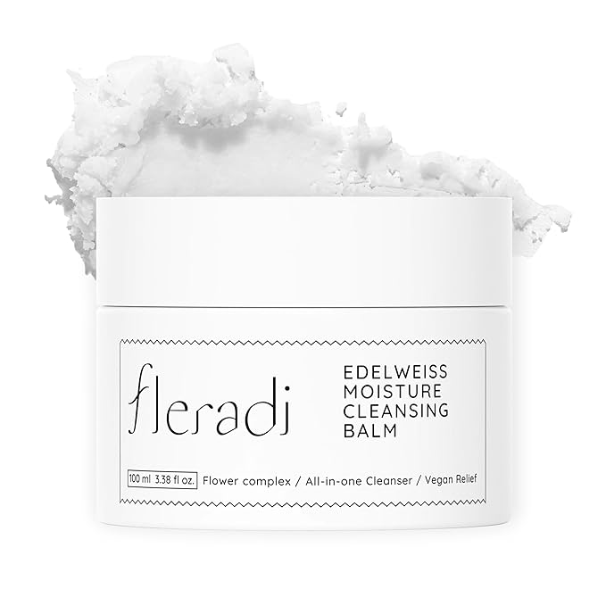Edelweiss Cleansing Balm – Vegan Makeup Remover and Face Cleanser with Natural Flower Extracts. Korean Skincare, No Parabens or Sulfates (3.38 fl oz)