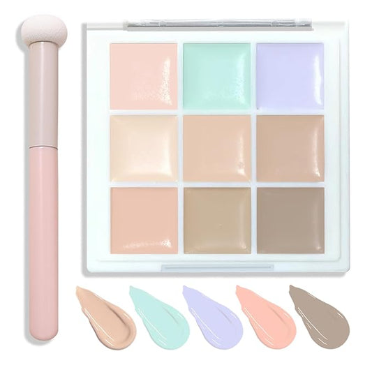 9 Colors Concealer Contour Palette,Correcting Concealer Makeup Palette