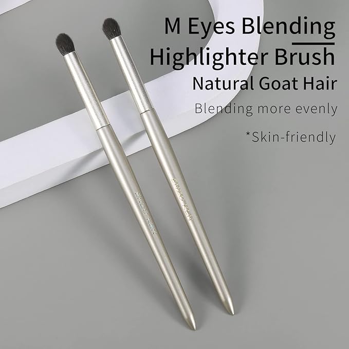 Natural Goat Hair Eye Shadow Brush, Small Blending Eyeshadow Brush, Eye Shadow Blending Brushes, Eye Blending Brush, Small Nose Contour Brush, Eyeshadow Blending Brushes, Single Makeup Brush.