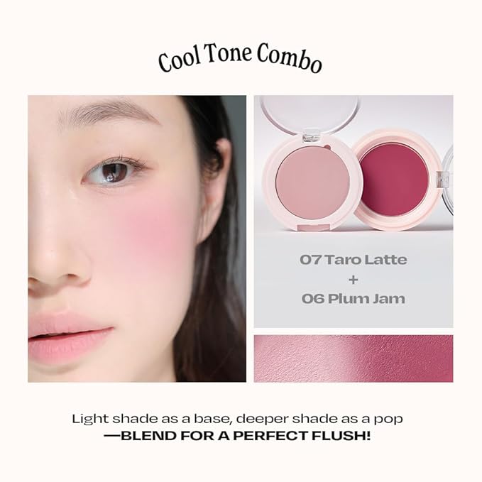 Balmy Cream Cheek | Lightweight, Natural Finish Cream Blush with Blurring Effect | 2.5g (No.2 Strawberry Milk)