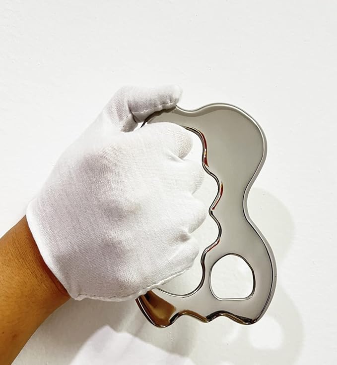 Gua sha Tool gua sha Stainless Steel iastm Tool Gussha Massage Tool Muscle Scraping Tool for Soft Tissue Therapy and Reduce Arms,Back, Legs, Neck Muscle Pain(J)…