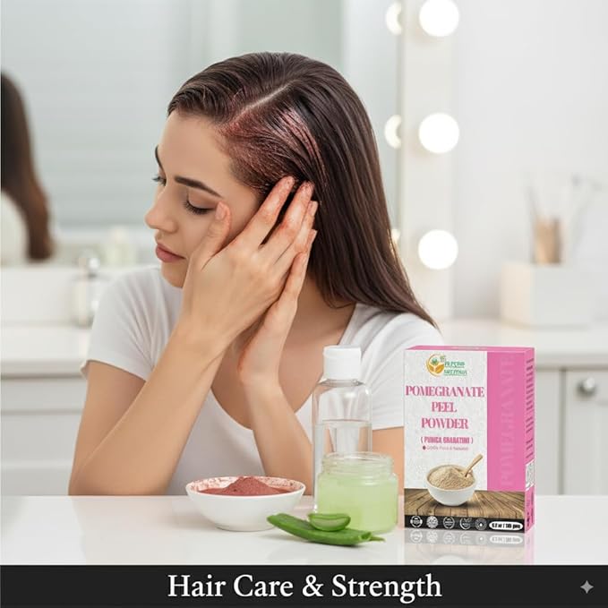 Herbs Botanica Pomegranate Peel Powder 100% Pure & Natural Pomegranate Powder for Herbal Tea, Skincare & DIY Beauty Finely Ground, Additive-Free, Resealable Pack 5.3 oz