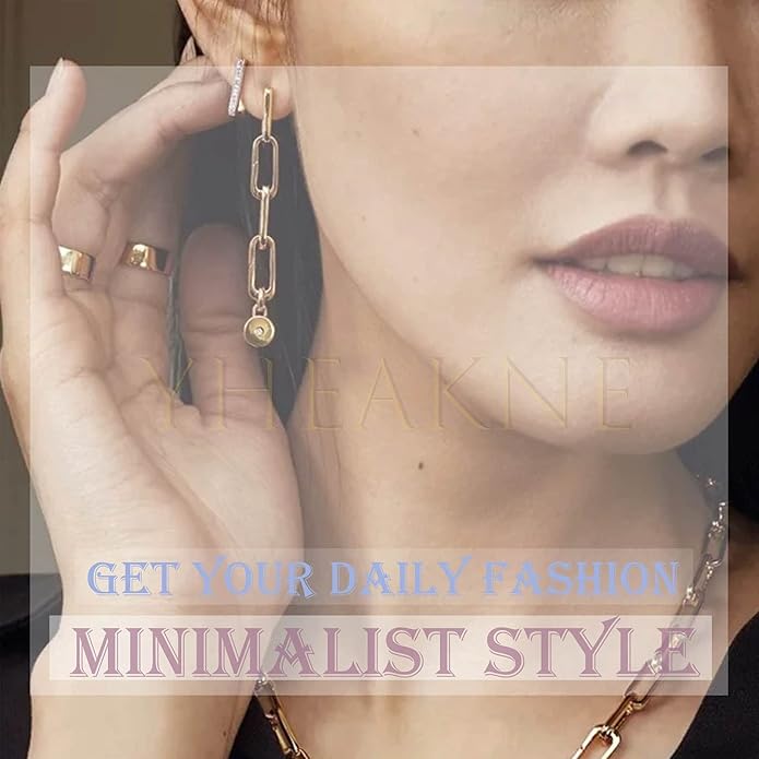 Boho Lock Hoop Earrings Safety Pin Hoop Earrings Gold Lock Huggies Hoop Earrings Personlized Padlock Earrings Jewelry for Women and Girls