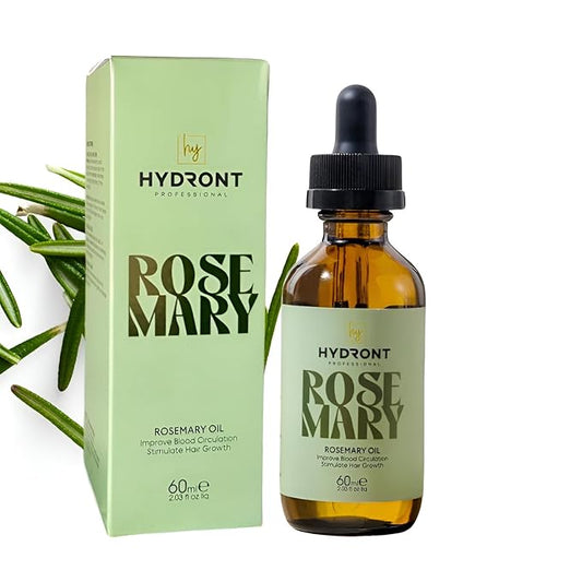 100% Natural Rosemary Hair Growth Serum Essential Oil - 60ml: Boost Hair Growth and Enhance Blood Circulation for Luxurious Locks, Mint