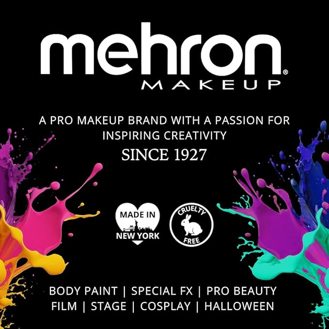 Mehron Paradise FX UV Neon Glow – Neon UV Celestial 1.4 oz | Water Activated Black Light UV Paint for Raves, Costumes, SFX, Halloween, Stage, Theater & Cosplay