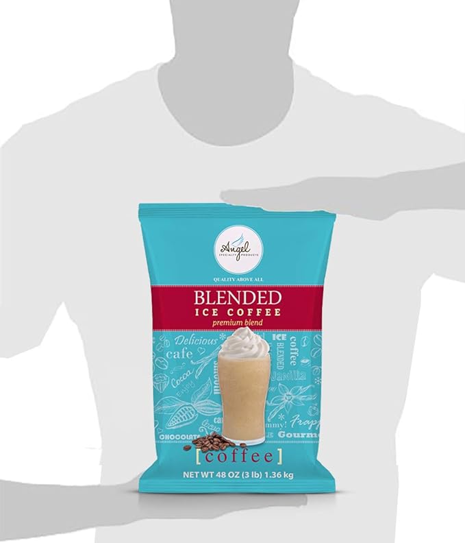 Angel Specialty Products, Blended Ice Coffee, Instant Frappe Powder Drink Mix, 3-Pound Bag [34 Servings]