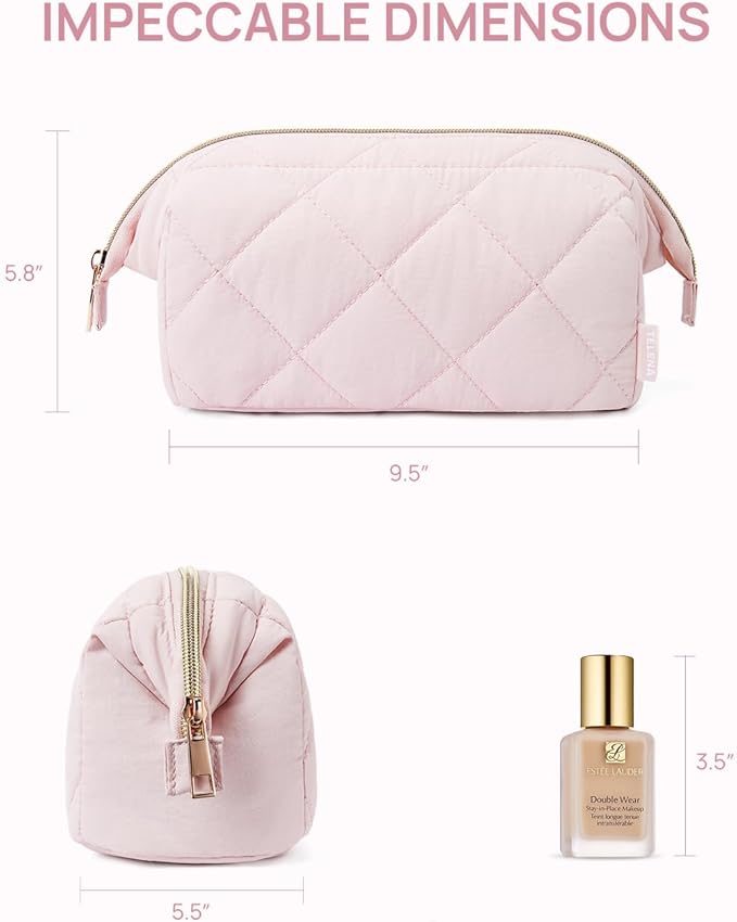 Telena puffer makeup bags for