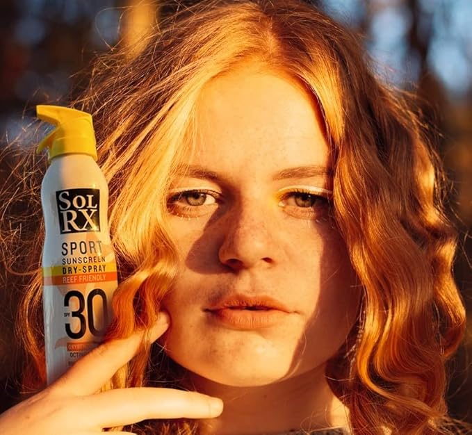 SolRX SPORT SPRAY SPF 30 Sunscreen Spray SPF30, Fragrance Free, Reef Safe Sunscreen, Broad Spectrum Sunscreen for Face and Body, Oxybenzone Free