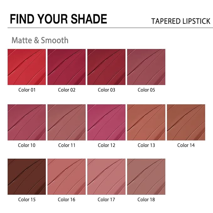 evpct Dark Brown Gradient Matte Lipstick Lip Liner Crayon Combo Pencil Set for Women Long Lasting Waterproof, Cocoa Brown Matte Cream Lip Liner and Lipstick Combo Makeup, Flawless Gradual Ombre Effect