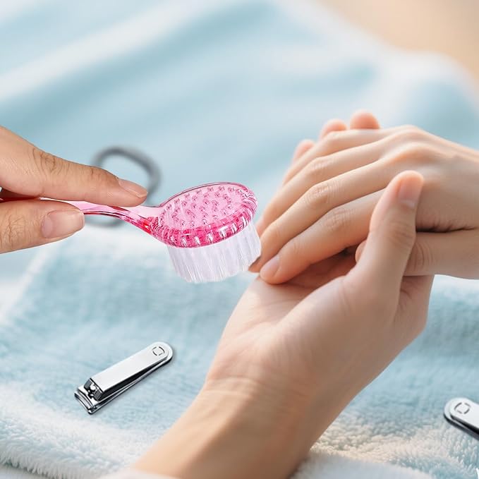 4 Pack Facial Cleansing Brush, Beomeen Face Scrubber Exfoliating Brush Face Wash Scrub Exfoliator for Skin Care, Makeup Removal,Pink