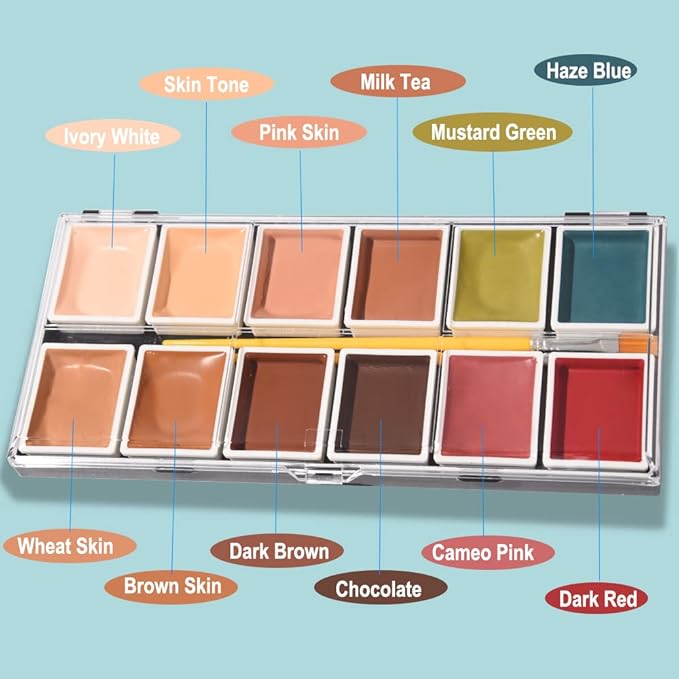 Alcohol Activated Makeup Palette for FX Makeup