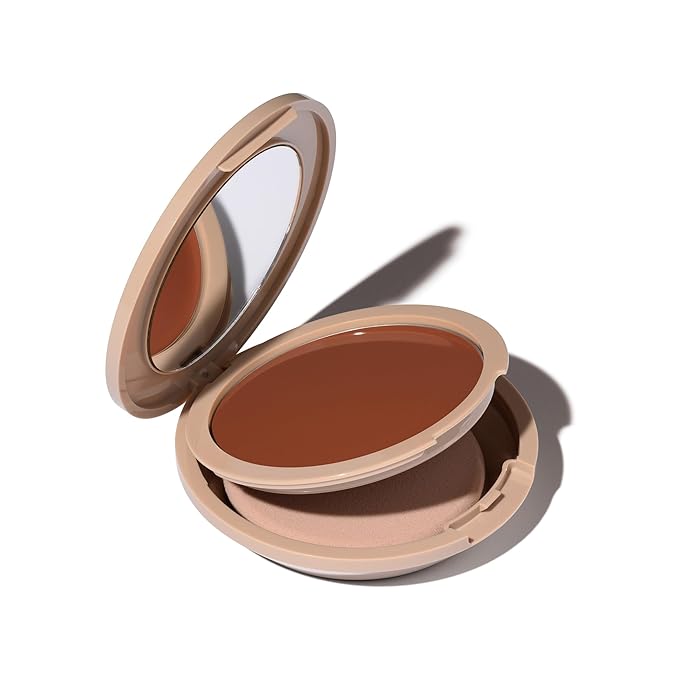 Foundation by No Makeup Makeup | Conceal & Correct with Long-Lasting, Buildable Formula & Lightweight Soft Finish | Cruelty-Free, Vegan, Fragrance-Free | Warm Deep