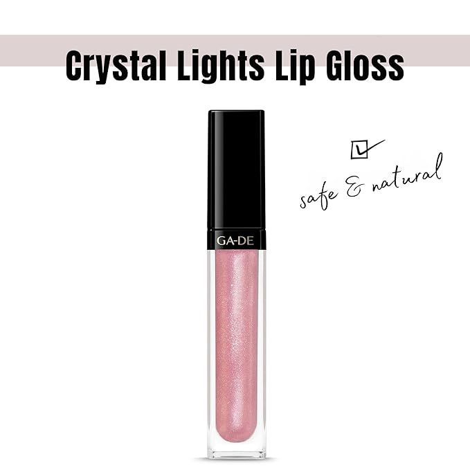 GA-DE Crystal Lights Lip Gloss, 503 - Enriched with Light-Reflecting Crystal Pearls - Smooth, Silky, Rich Color - Moisturizes and Adds Shine - 0.2 oz