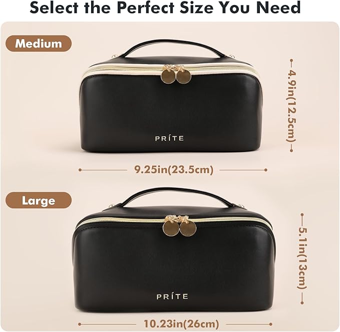 Prite travel cosmetic bag makeup