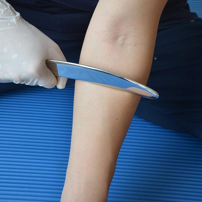 Gua sha Tool gua sha Stainless Steel iastm Tool Gussha Massage Tool Muscle Scraping Tool for Soft Tissue Therapy and Reduce Arms,Back, Legs, Neck Muscle Pain(hu6)………