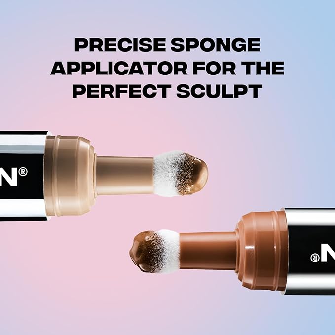 Sacheu Liquid Contour STAY-N Long Wear Cream Contour Makeup — Long Lasting, Blendable, & Lightweight Formula — Vegan & Cruelty-free, Giving Edge