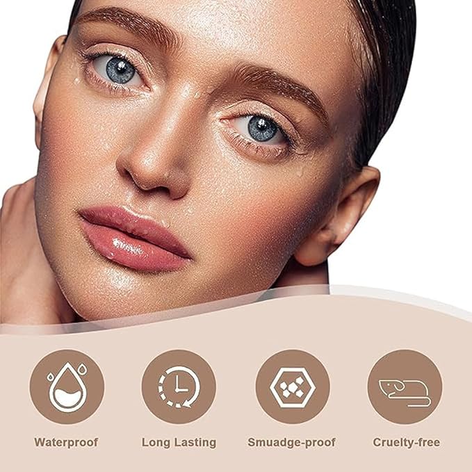 Eyebrow Pencil,Waterproof Brow Pen with Micro-Fork Tip,Smudgeproof Long Lasting Fine Sketch Microblading Pen，Natural Looking Eye Makeup Eyebrow Pen-03#Grey color