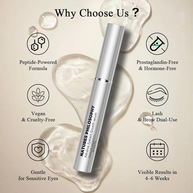 NP NATURES PHILOSOPHY Moroccan Argan Oil & Eyelash Growth Serum Set, Peptide-Infused Lash Serum Prostaglandin-Free, Deep Nourishment Anti-Frizz Shine Hair Product, Aussie Hair Care for All Hair Types