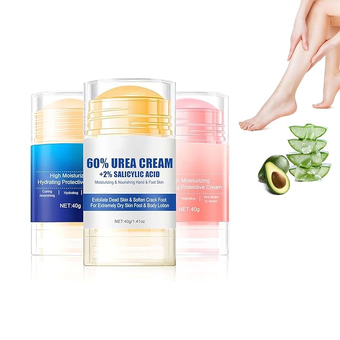 Hydrating and Anti-Cracking Foot Cream, 2025 Moisturising and Relieves Cracking and Dryness Foot Cream, Hand and Foot Repair Cream for Women & Men Callused, Feet, Knee, Elbow, Hand (Mix-3PCS, #01)