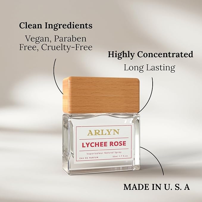 ARLYN Lychee Rose Eau De Parfum Inspired by Perfums De .Marly Del.ina, Long-Lasting Perfume For Women, Vegan, Cruelty free, Made in USA- 50 ml | 1.7 oz