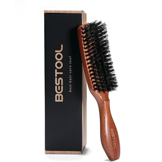 BESTOOL Hair Brush, Boar Bristle for Women Men, Detangling & Styling, Natural Bristles for Thin, Fine Hair