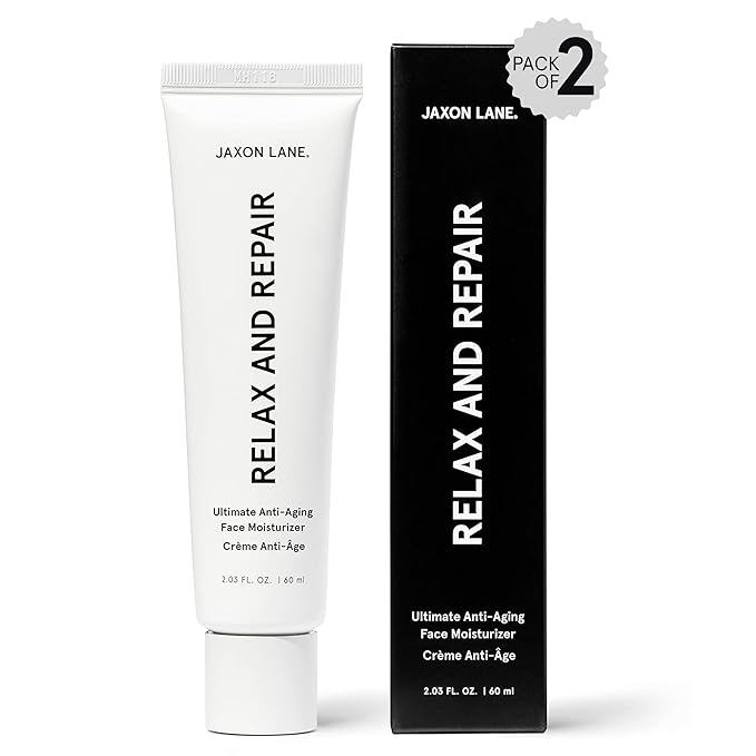 JAXON LANE RELAX AND REPAIR Anti Aging Face Moisturizer for Men | Anti Wrinkle Cream, Night Cream, Eye Cream with Niacinamide (Vitamin B3), Hyaluronic Acid, Vitamin E & Ceramides For Skin (2Tubes)