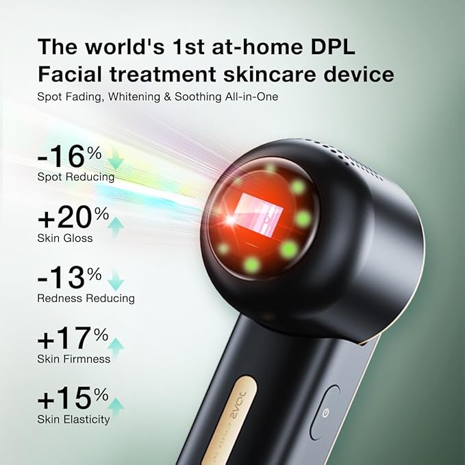 JOVS Blacken PRO DPL Skincare Device for Spot & Blemish Lightening, Smart Facial Beauty Device for Skin Rejuvenation & Redness Reduces, Sapphire Cooling | All-in-One Skincare Brightening Solution