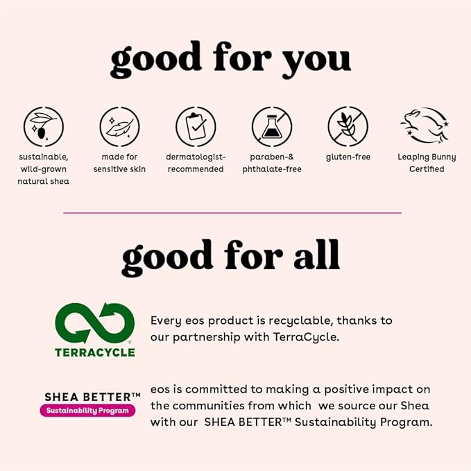 eos Sunset Sips Lip Butter Tube- Pink Lemonade, 24-Hour Moisture, Overnight Lip Mask, Lip Care Products, 0.35 fl oz (Pack of 5)