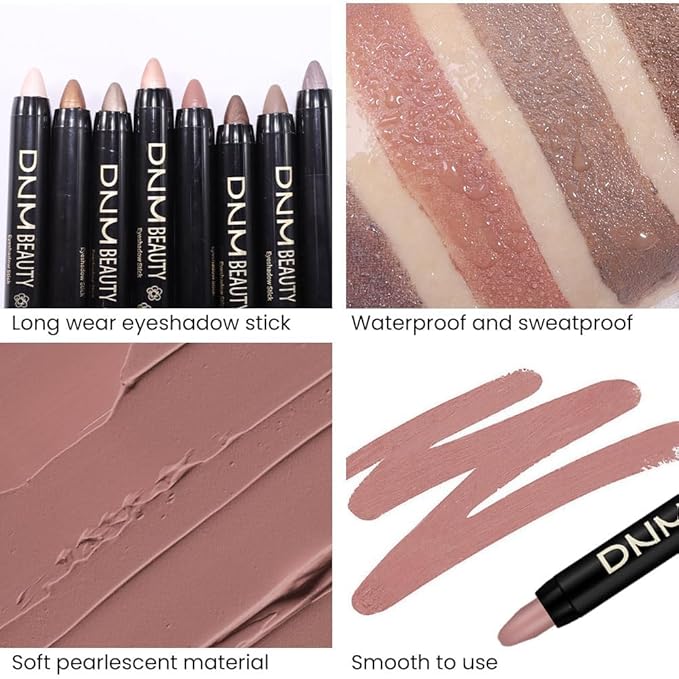 evpct 2Pcs Cream Eyeshadow Sticks Set for Eyes Waterproof, Stone Matte & Putty Matte Eye shadow Stick Pencil Pen Bulk sombras en crema para ojos 22+23