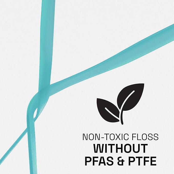 REACH Cool Mint Dental Floss, Fresh Mint, Plaque Remover for Teeth, Shred Resistant, Waxed, Easy on Gums & Teeth, Fresh Breath, Oral Care, PFAS Free, for Adults & Kids, 6 Pack, 55 yd