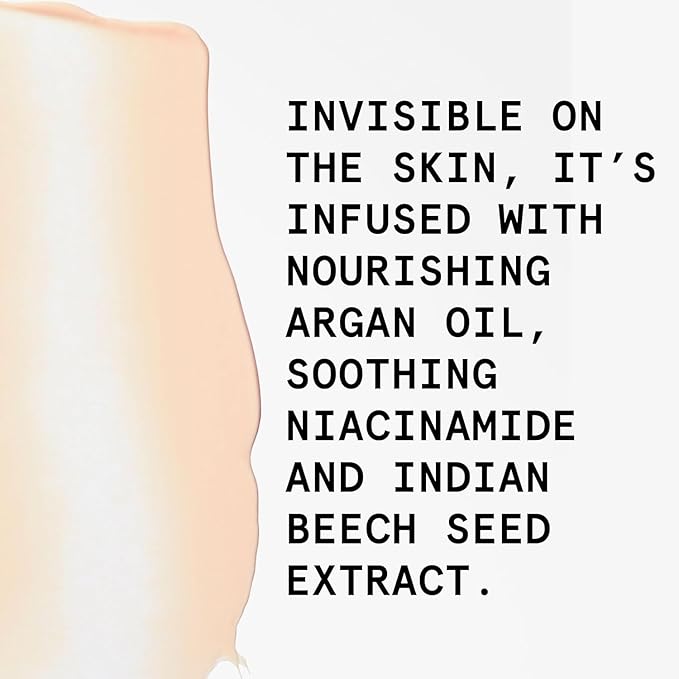 Beauty Pie Traceless Mineral Sunscreen + Primer SPF 30, 1.69 fl oz (50 ml) – Invisible Mineral Protection with Niacinamide, Argan Oil & Antioxidants