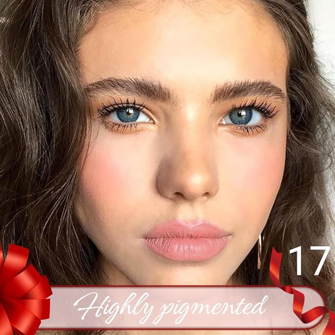 Nude Pink Crayon Matte Lipstick Lip Liner Pencil, Moisture Smooth Lipstick Pencil,With pencil sharpener Sharpenable Lip Pencil, Ultimate Lip Crayon for Women Smudgeproof Waterproof 17#