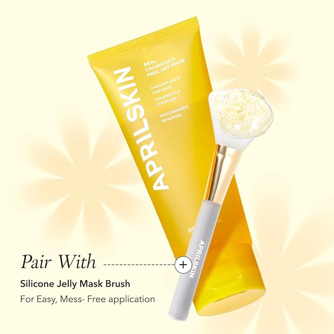APRILSKIN Calendula Peel Off Pore Minimizing Facial Mask with Jelly Brush