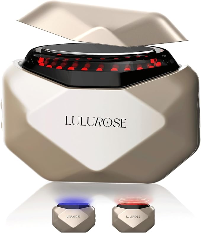 LULUROSE 4-in-1 Facial Massager,Cold Heat Facial Beauty Device for Face Neck Eye Lifting Firming Depuffing,Facial Sculptor Skin Care,at Home or Traveling