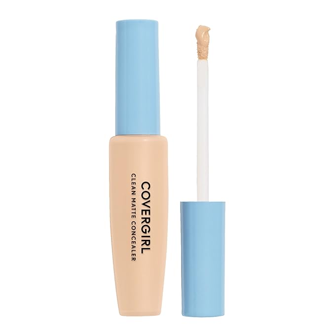 COVERGIRL - Clean Matte Concealer, Oil-Free, Lightweight Formula, Blendable, Natural-Looking Coverage, 100% Cruelty-Free