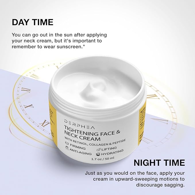 Neck Tightening Cream, Neck Firming Cream For Tightening and Firming, Fine lines, Loose & Sagging On Face, Decollete & Other Skin Areas - 1.7 OZ